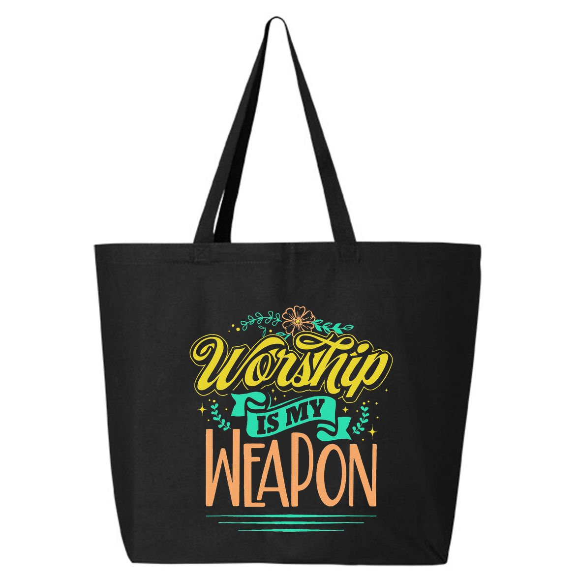 Worship Is My Weapon Christian 25L Jumbo Tote