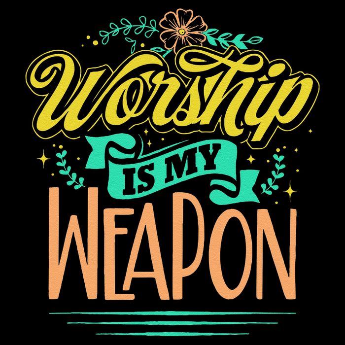 Worship Is My Weapon Christian Wool Snapback Cap