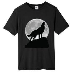 Wolf In Moon Light T Cool Full Dog Pup Howling Tall Fusion ChromaSoft Performance T-Shirt