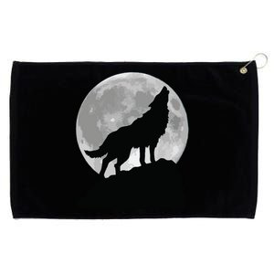 Wolf In Moon Light T Cool Full Dog Pup Howling Grommeted Golf Towel