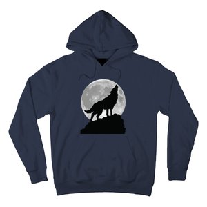 Wolf In Moon Light T Cool Full Dog Pup Howling Hoodie