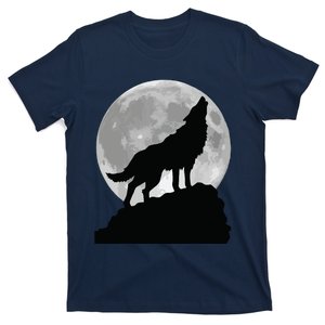 Wolf In Moon Light T Cool Full Dog Pup Howling T-Shirt