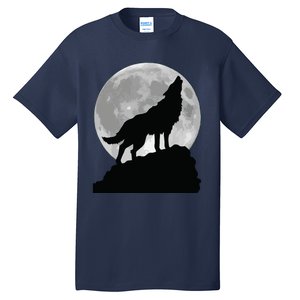 Wolf In Moon Light T Cool Full Dog Pup Howling Tall T-Shirt