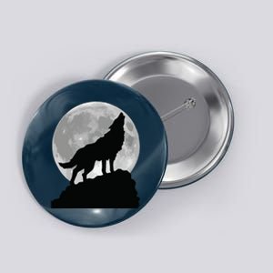 Wolf In Moon Light T Cool Full Dog Pup Howling Button