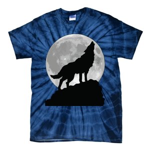 Wolf In Moon Light T Cool Full Dog Pup Howling Tie-Dye T-Shirt