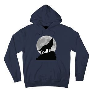 Wolf In Moon Light T Cool Full Dog Pup Howling Tall Hoodie