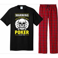 Warning I May Start Talking About Poker Funny Poker Player Premium Pajama Set