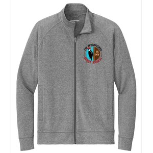 Woodpecker Is My Spirit Animal Bird Watcher Nerd Birder Stretch Full-Zip Cadet Jacket