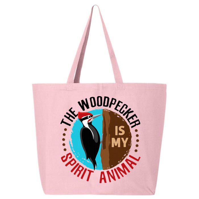 Woodpecker Is My Spirit Animal Bird Watcher Nerd Birder 25L Jumbo Tote
