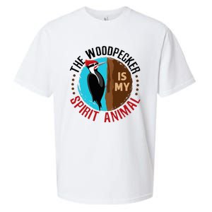 Woodpecker Is My Spirit Animal Bird Watcher Nerd Birder Sueded Cloud Jersey T-Shirt