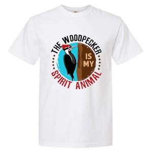 Woodpecker Is My Spirit Animal Bird Watcher Nerd Birder Garment-Dyed Heavyweight T-Shirt