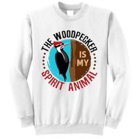 Woodpecker Is My Spirit Animal Bird Watcher Nerd Birder Sweatshirt