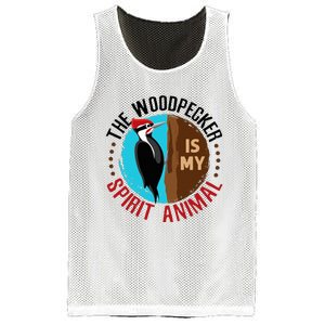 Woodpecker Is My Spirit Animal Bird Watcher Nerd Birder Mesh Reversible Basketball Jersey Tank