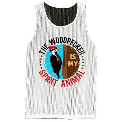 Woodpecker Is My Spirit Animal Bird Watcher Nerd Birder Mesh Reversible Basketball Jersey Tank
