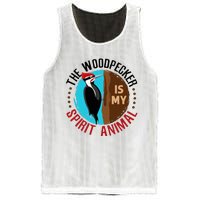 Woodpecker Is My Spirit Animal Bird Watcher Nerd Birder Mesh Reversible Basketball Jersey Tank