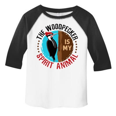 Woodpecker Is My Spirit Animal Bird Watcher Nerd Birder Toddler Fine Jersey T-Shirt