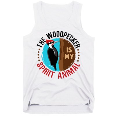 Woodpecker Is My Spirit Animal Bird Watcher Nerd Birder Tank Top