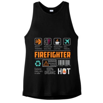 What It Means To Be A Firefighter Ladies PosiCharge Tri-Blend Wicking Tank