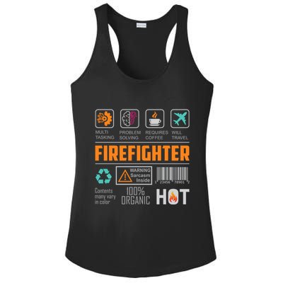 What It Means To Be A Firefighter Ladies PosiCharge Competitor Racerback Tank