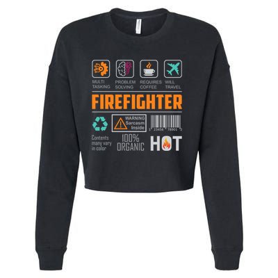 What It Means To Be A Firefighter Cropped Pullover Crew