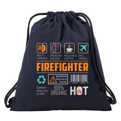 What It Means To Be A Firefighter Drawstring Bag