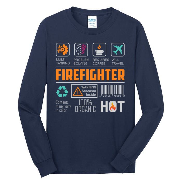 What It Means To Be A Firefighter Tall Long Sleeve T-Shirt