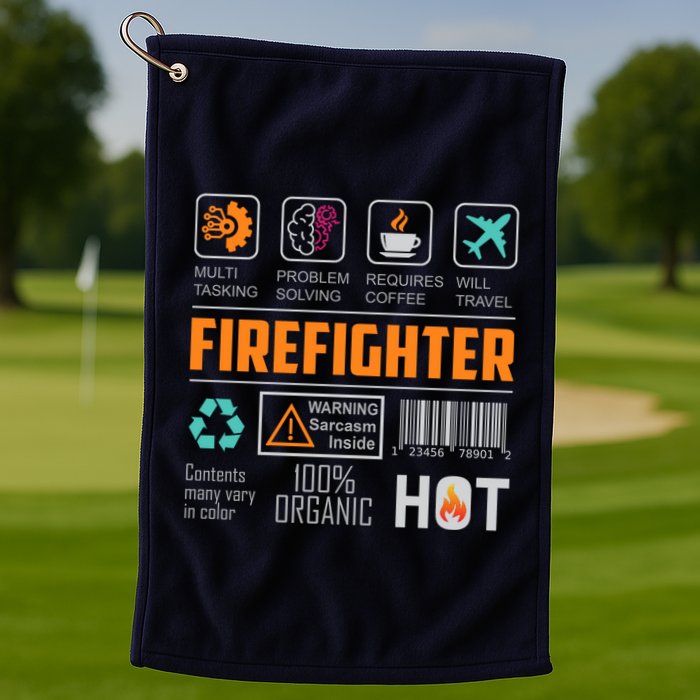 What It Means To Be A Firefighter Golf Towel