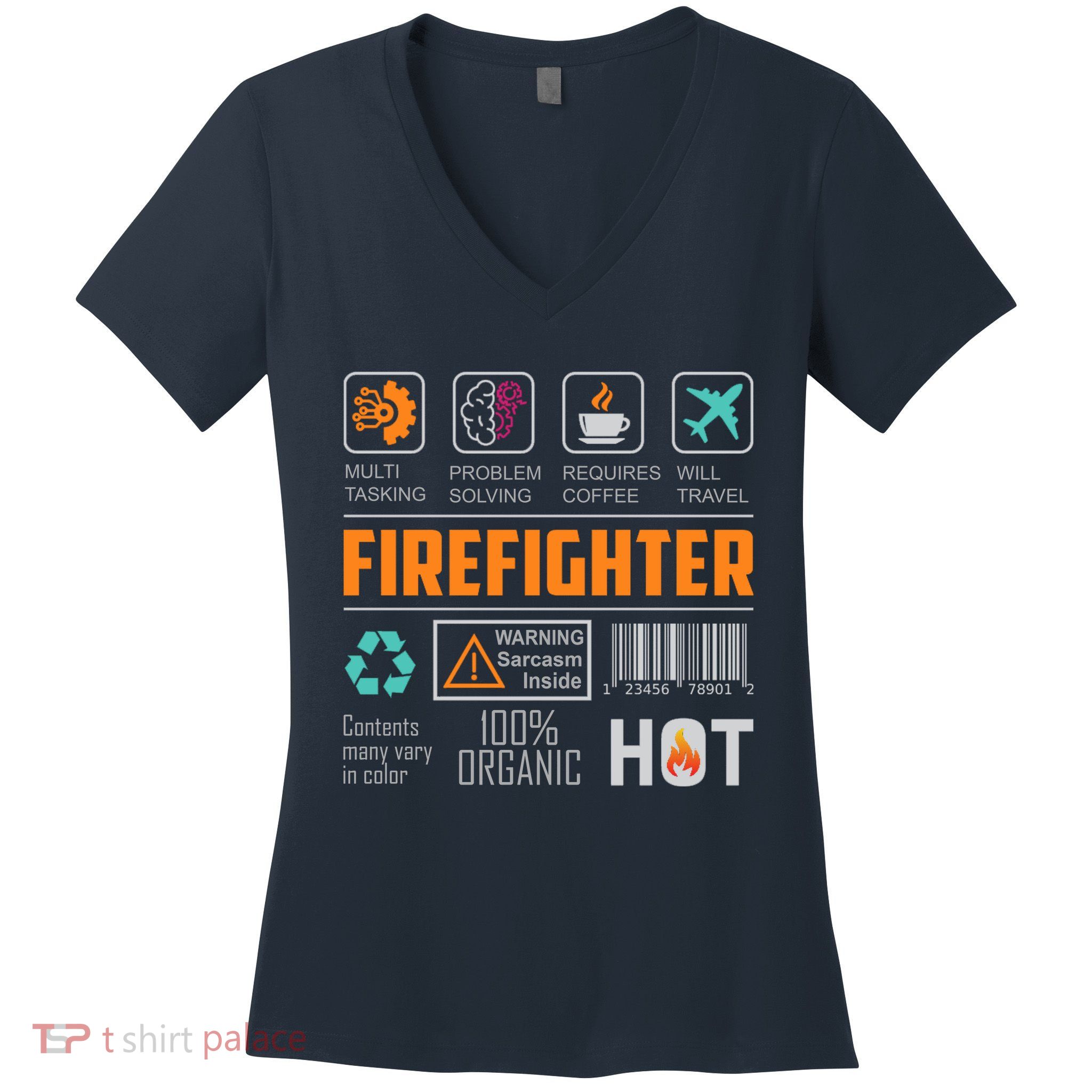 What It Means To Be A Firefighter Women's V-Neck T-Shirt