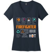 What It Means To Be A Firefighter Women's V-Neck T-Shirt
