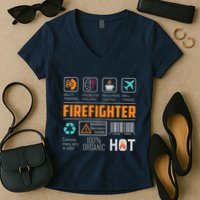 What It Means To Be A Firefighter Women's V-Neck T-Shirt