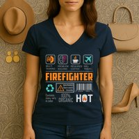 What It Means To Be A Firefighter Women's V-Neck T-Shirt