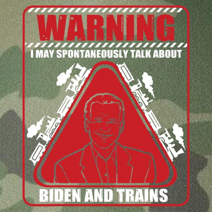 Warning I May Spontaneously Talk About Biden Trains Railroad Legacy Tie Dye Trucker Hat