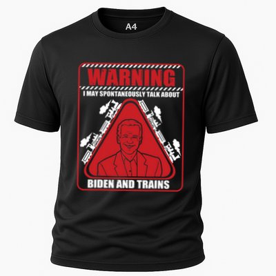 Warning I May Spontaneously Talk About Biden Trains Railroad Performance Shirt