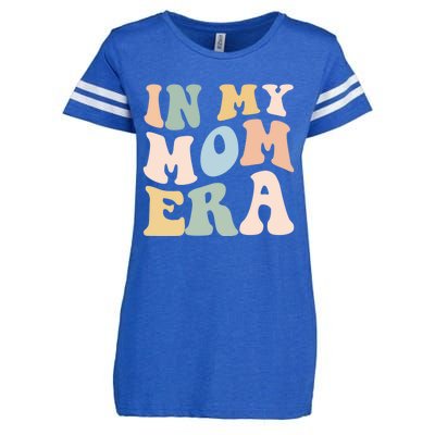 Women In My Mom Era Lover Groovy Retro Mama Mothers Day Enza Ladies Jersey Football T-Shirt