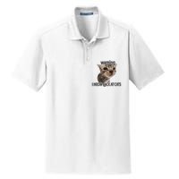 Warning I Meow Back At Cats Dry Zone Grid Polo