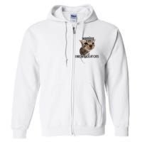 Warning I Meow Back At Cats Full Zip Hoodie