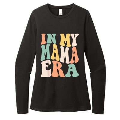 Women In My Mama Era Lover Groovy Retro Mom Mothers Day Womens CVC Long Sleeve Shirt