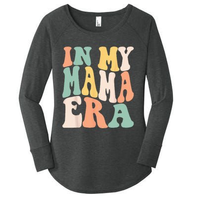 Women In My Mama Era Lover Groovy Retro Mom Mothers Day Women's Perfect Tri Tunic Long Sleeve Shirt