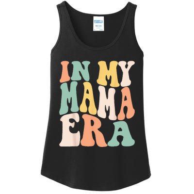 Women In My Mama Era Lover Groovy Retro Mom Mothers Day Ladies Essential Tank