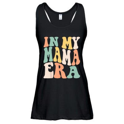 Women In My Mama Era Lover Groovy Retro Mom Mothers Day Ladies Essential Flowy Tank