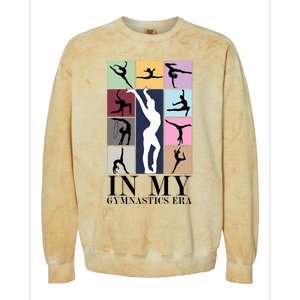 Women In My Gymnastics Era Retro Gymnast Lover Colorblast Crewneck Sweatshirt