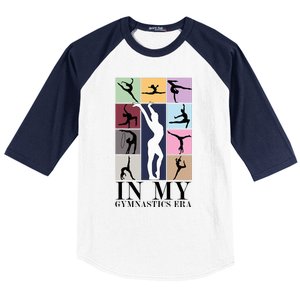 Women In My Gymnastics Era Retro Gymnast Lover Baseball Sleeve Shirt