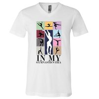 Women In My Gymnastics Era Retro Gymnast Lover V-Neck T-Shirt