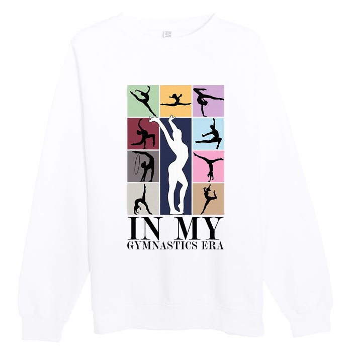 Women In My Gymnastics Era Retro Gymnast Lover Premium Crewneck Sweatshirt