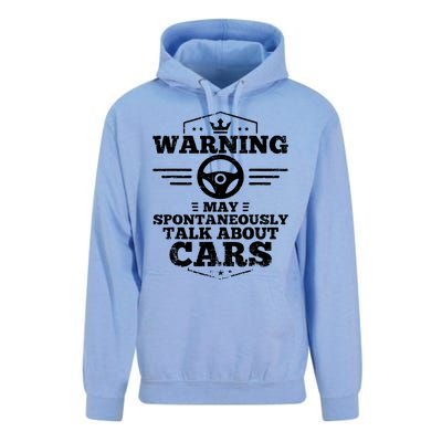 Warning I May Spontaneously Talk Cars Unisex Surf Hoodie