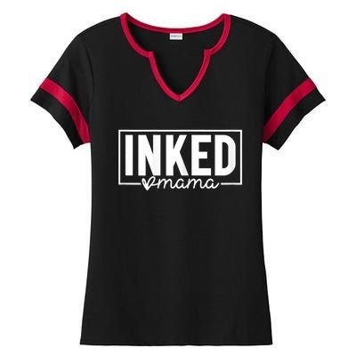 Womens Inked Mama Ladies Halftime Notch Neck Tee