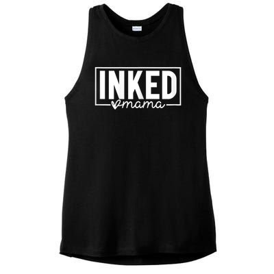 Womens Inked Mama Ladies PosiCharge Tri-Blend Wicking Tank