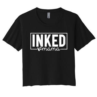 Womens Inked Mama Women's Crop Top Tee