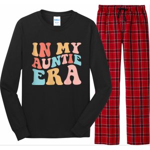 Wo In My Auntie Era Groovy Tank Top Long Sleeve Pajama Set