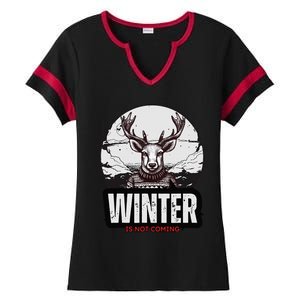 Winter Is Not Coming Sunshine Summer Graphic Fashion Funny Ladies Halftime Notch Neck Tee